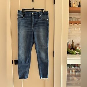 Good American Dark Blue Ankle Jeans size 14